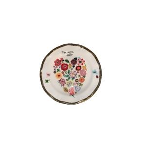 Anthropologie Nathalie Lete Forever Floral Engagement Wedding Plate